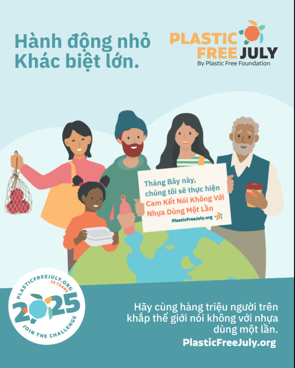 Trường Mầm non Phú Mỹ  hưởng ứng  Chương trình "Tháng 7 không nhựa sử dụng một lần"