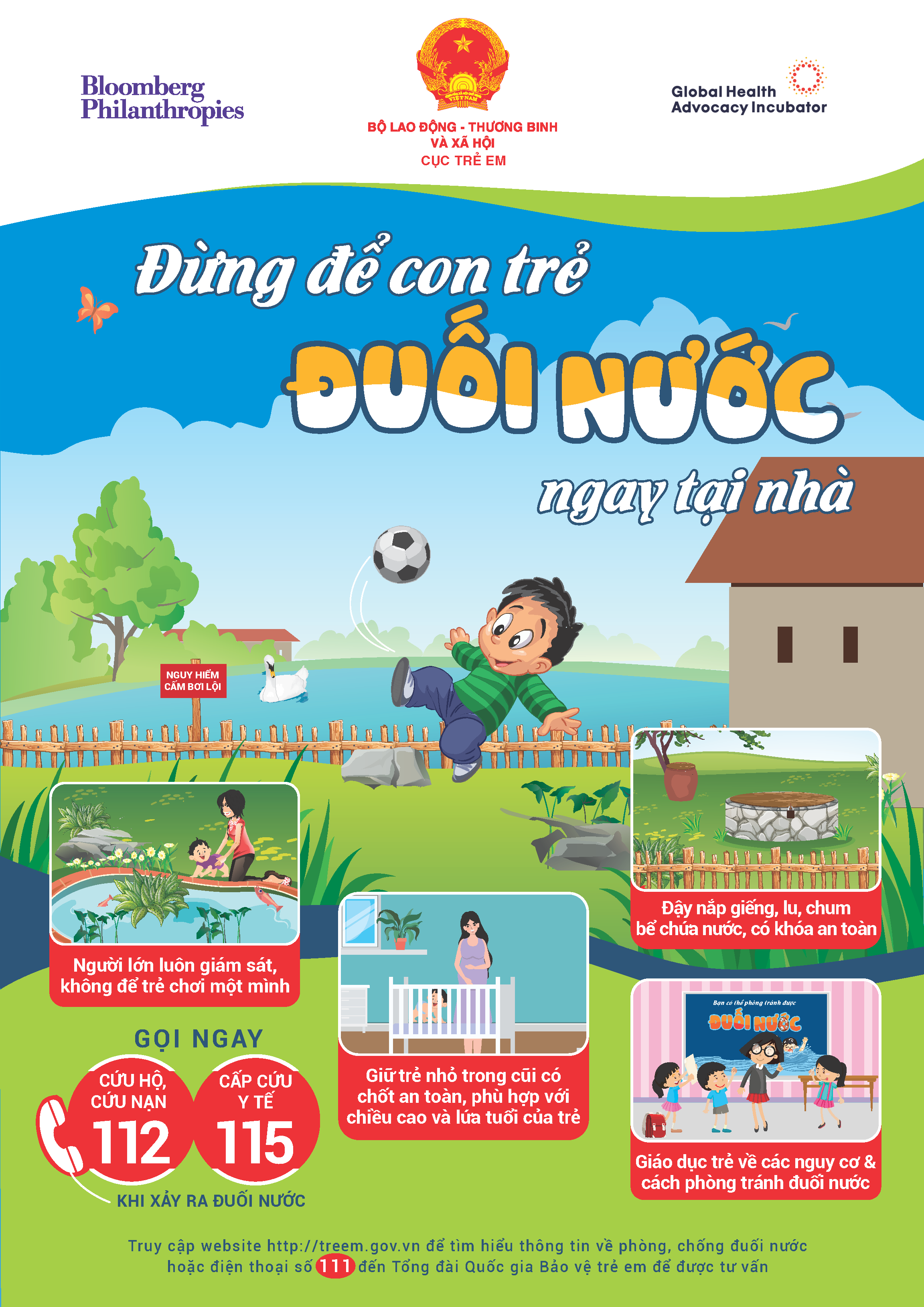 PHÒNG CHỐNG ĐUỐI NƯỚC CHO TRẺ TRONG MÙA HÈ